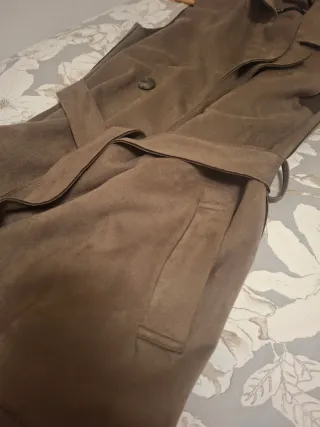 Chaleco ZARA Talla S Marrón de antelina