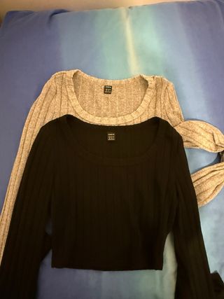2 Camisetas SHEIN manga larga talla XS