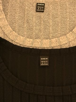 2 Camisetas SHEIN manga larga talla XS