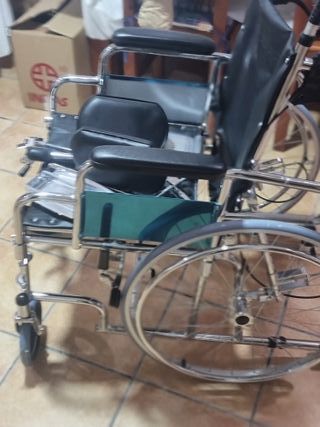 Silla de ruedas aluminio plegable