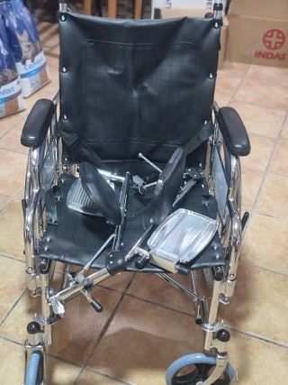 Silla de ruedas aluminio plegable