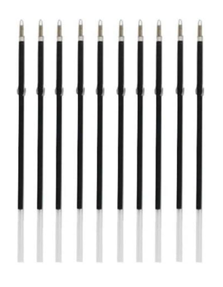 Penna a sfera con supporto + 2 refill nero