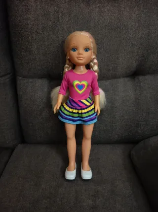 Muñeca Nancy Pelo Rubio Trenzas.