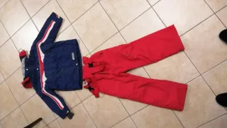 Completo sci bambino blu e rosso