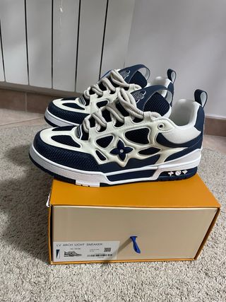 Louis Vuitton Skate Blu/Bianco Taglia 44