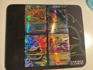 4 Cartas Pokémon EX Mega Gyarados Rayquaza Glalie
