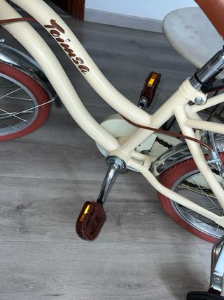 Bicicleta infantil vintage 16 con cesta