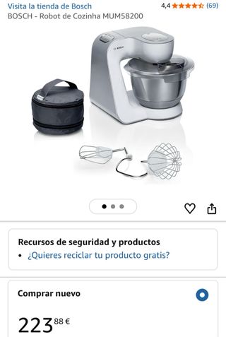 Amasadora Bosch Blanca