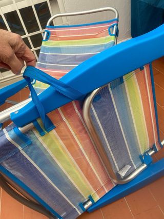 2 Sedie Pieghevoli Spiaggia/Piscina