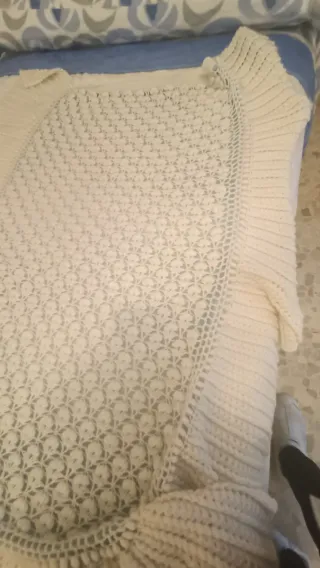 Colcha Cuna Artesanal Tejida.