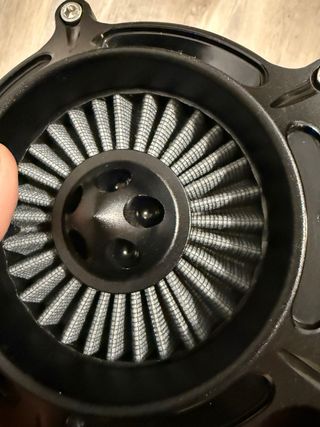 Filtro Aire Alto Flujo Harley Davidson Negro