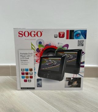 Reproductor DVD Portátil SOGO 7 Dual Screen