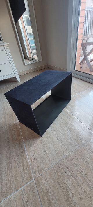 Lampara de techo rectangular negra