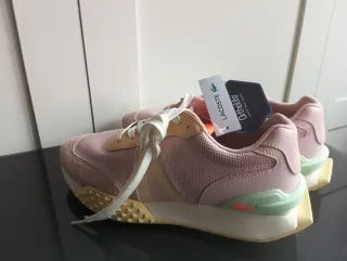 Zapatillas Lacoste Mujer Rosa y Verde