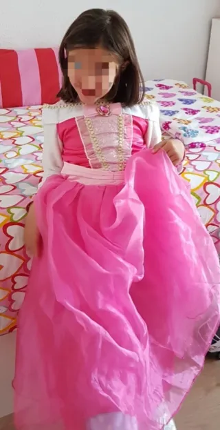 Disfraz Princesa Niña Rosa talla 8 años