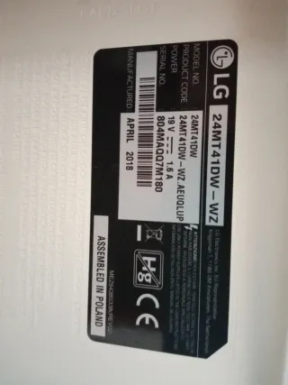 Televisor LG 24 Blanco