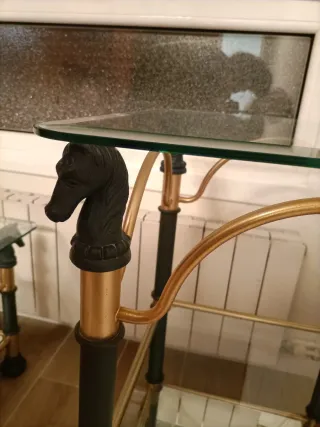 Conjunto 2 mesas para salón (central y auxiliar)