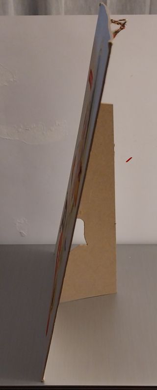 Publicidad de cartón Parches Sor Virginia