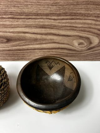 Conjunto de cerámica artesanal – jarra y cuenco