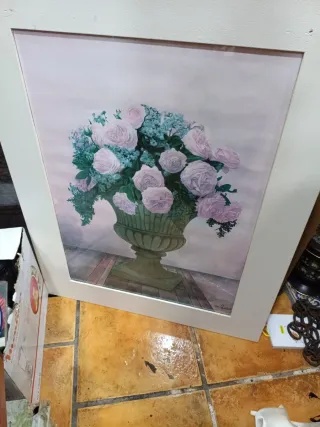 Dos cuadros de flores