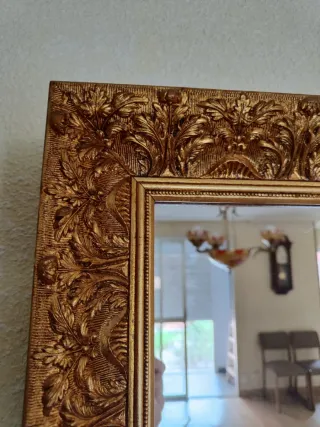 2 espejos Grande Vintage Dorado 142x73