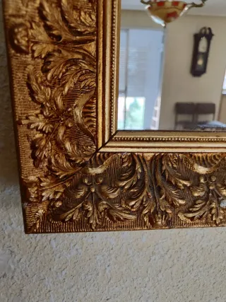 2 espejos Grande Vintage Dorado 142x73