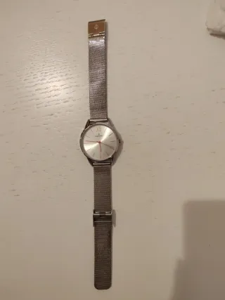 Reloj Radiant Plateado Malla Metálica