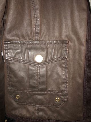 Cazadora Stradivarius Marrón/Verde Oliva