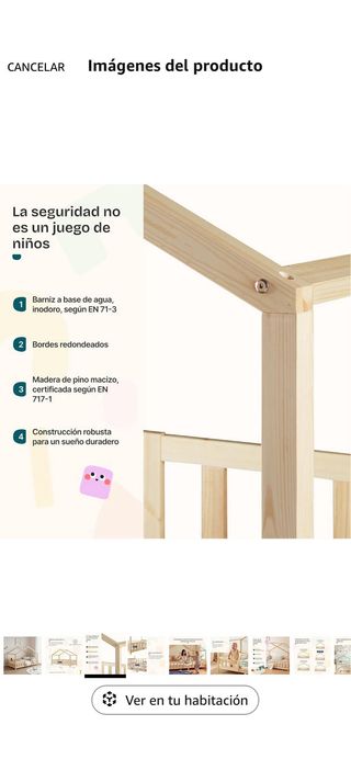 Cama infantil 160x80 blanca