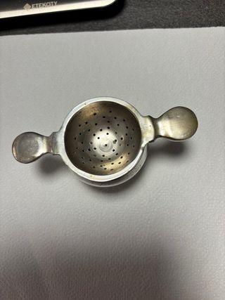 Colador de té de alpaca