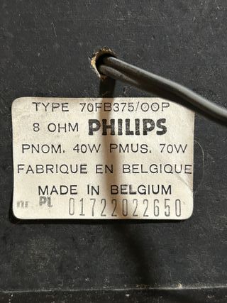 Altavoces PHILIPS 3 vías 56x23x18