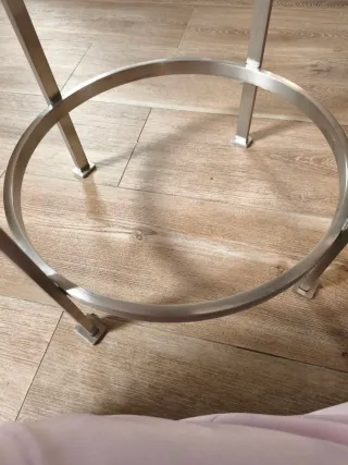 Tavolo ausiliario Zara Home pietra e acciaio