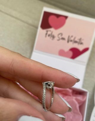 Anillo Pandora Corazón Plata Nuevo
