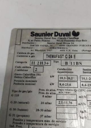 DESPIECE CALDERA THEMAFAST C 24 E