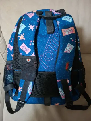 Mochila Totto Azul Estampada