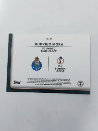 Carta Rodrigo Mora Topps Trophy Chasers UCC 25-26