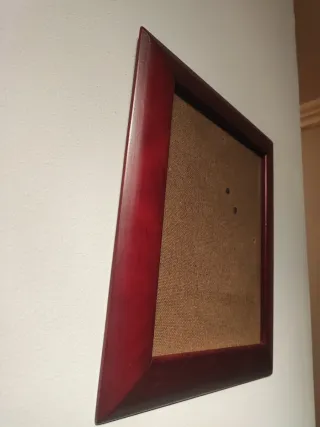 Marco de madera rojo