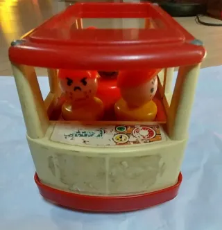 Mini Bus Fisher Price Antigo