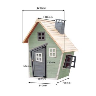 Casita infantil de madera Fantasy verde