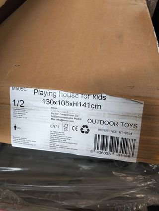 Casita Infantil de Madera Outdoor Toys 105x130x145 cm