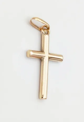 Colgante Cruz en Oro 18k