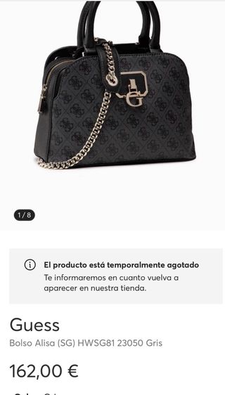 Bolso Guess Negro y Gris