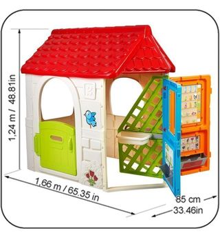 FEBER Giro House, Casa de Juegos con Puerta Giratoria con 6 Áreas de Juego