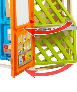 FEBER Giro House, Casa de Juegos con Puerta Giratoria con 6 Áreas de Juego