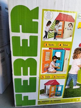 FEBER Giro House, Casa de Juegos con Puerta Giratoria con 6 Áreas de Juego