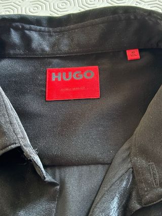 Camicia Hugo Boss nera uomo elegante