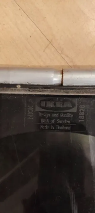 Silla plegable negra Ikea