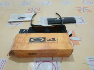 Gafas Oakley Four Negras Lentes Naranjas