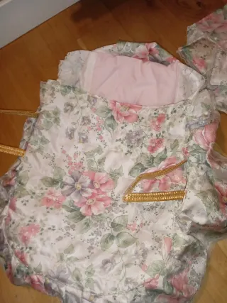 Capazo Bebé Hecho a Mano Floral