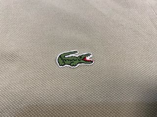 Polo Lacoste Manga Larga Crema